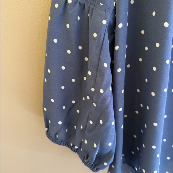 Como Blu long sleeve blue blouse - Picture 6 of 8